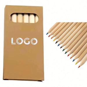 Wholesale Custom Logo 3.5 Inch Colored Mini <b>Color</b> Set with Kraft Paper Box for Children or Kindergartens Activities - Product Image 1