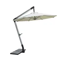 Новый дизайнерский белый уличный садовый зонт для террасы, Круглый солнцезащитный зонтик