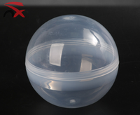 Conteneurs d'œufs en plastique transparents vides personnalisés avec logo, bon marché, 50 mm, capsules, boules pour Pâques