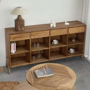 Étagère <span class=keywords><strong>de</strong></span> <span class=keywords><strong>rangement</strong></span> en bois d'orme vieilli <span class=keywords><strong>style</strong></span> Wabi Sabi, <span class=keywords><strong>meuble</strong></span> <span class=keywords><strong>de</strong></span> <span class=keywords><strong>rangement</strong></span> pour service à thé, <span class=keywords><strong>meuble</strong></span> <span class=keywords><strong>de</strong></span> présentation rétro pour entrée, étagère <span class=keywords><strong>de</strong></span> <span class=keywords><strong>rangement</strong></span> Duobao Ge - Product Image 4