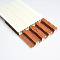 Chine Solide Bardage Faux Panneaux Latte Panneau Acoustique Mur Plafond Décoration Bois Laminé Planches/Blockboards
