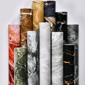 Kendinden Yapışkanlı Vinil Duvar Kağıdı Mermer Desenli PVC İç Mekan Filmi Modern Desen Su Geçirmez Arka Plan Duvarı Oturma Odası Yatak Odası için - Product Image 1