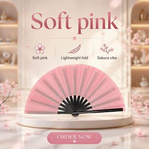 พัดมือขนาดใหญ่ 33 ซม. สีเงินวิบวับ สำหรับงานเทศกาล งานปาร์ตี้ และคลับ ขายส่ง - Product Image 5