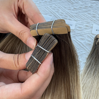 Extensions de cheveux à bandes adhésives invisibles, 100% cheveux humains Remy Genius Weft