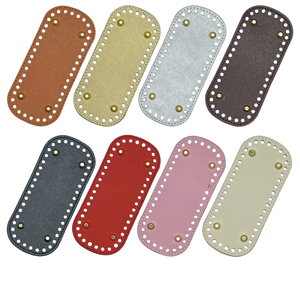 DIY Handwoven Cross Pattern Bag Base 22*10cm Oval Sewing Accessory 1mm Thickness in Stock - Product Image 1