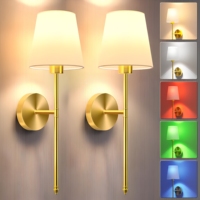 Applique murale rechargeable à télécommande, intensité réglable, sans câblage, à coller au mur, pour chambre et salon