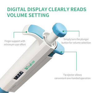 PET-W-DM ภูมิปัญญา0.1-10000uL มินิแล็บพลาสติกปิเปตต์ขนาดเล็กแบบพกพาได้ปิเปตต์ปากกาไมโครปิเปตต์แบบอัตโนมัติราคาถูก - Product Image 2