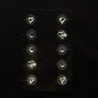 10 Pièces de Patchs d'Acupression Élégants en Alliage pour l'Oreille, Bande Médicale Invisible, Éclaircissement du Teint, Soulagement du Stress, Amincissement et Beauté
