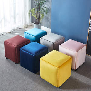 Tabouret carré multifonctionnel 5 en 1 pour la maison, combinaison de cubes, canapé, chaise, style nordique, à la recherche de l'espace, repose-pieds de salon avec roues - Product Image 5