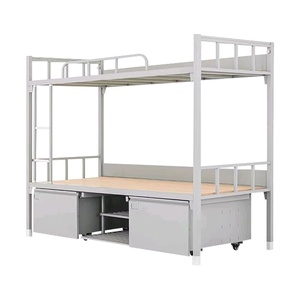 Meubles de dortoir de haute qualité, lit superposé en acier avec armoires de rangement pour l'école et la maison - Product Image 4