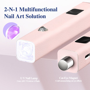 Mini lampe UV magnétique 2-en-1 pour ongles, rechargeable et portable, pour le séchage des faux ongles - Product Image 4