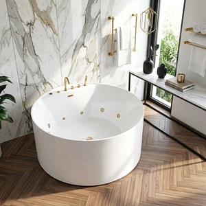 Baignoire Balnéo Moderne Compacte de Luxe Contemporaine OEM/ODM (FW-M-2001) Écologique pour Usage Résidentiel et Hôtelier - Product Image 3