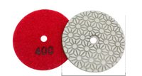 Nouveaux tampons de polissage diamantés à 3 étapes, 100 mm, pour utilisation humide et sèche, pour marbre, granit, pierre, quartz, porcelaine