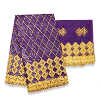 Livraison gratuite H & D Top Factory Best Style Fashion Bazin Super Riche Ankara Tissus africains à Dubaï