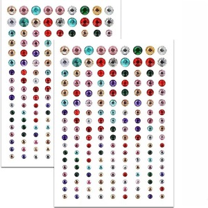 Autocollants acryliques en strass avec <span class=keywords><strong>impression</strong></span> de célébrités sur Internet, adhésif décoratif en cristal brillant pour décoration de visage - Product Image 2
