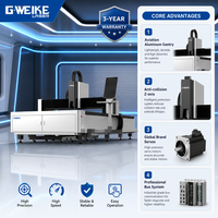 Machine de découpe laser à fibre super économique avec refroidissement par eau pour le métal, prenant en charge les formats AI et BMP