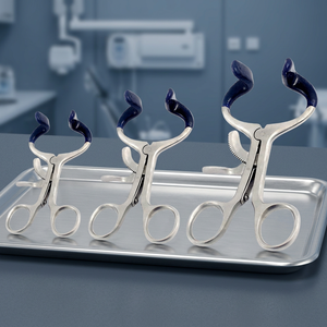 SATINSKY Écarteur buccal dentaire 3.5" 4.5" 5.5" en acier inoxydable, instrument chirurgical certifié CE pour cliniques et étudiants, manuel inclus - Product Image 2