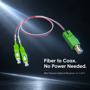 Récepteur optique CATV passif mini-nœud FTTH avec WDM intégré, sans alimentation, convertisseur fibre vers RF pour FTTH FTTB - Product Image 1