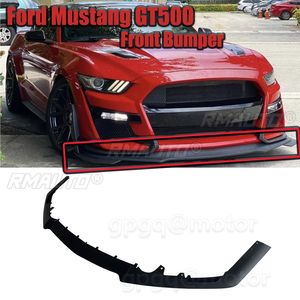 Juego de 3 Piezas de Repuesto para el Parachoques Delantero Estilo GT500 para Ford Mustang 14-21, Spoiler Delantero, Negro Mate, Negro Brillante AMMP - Product Image 1