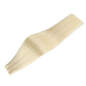 Brasilianische Haarverlängerung, unsichtbar, glatt, Genius-Maschinen-Doppelwebung, intakte Schuppenschicht, Remy-Haar, Blond, 40g-50g, Nr. - Product Image 4