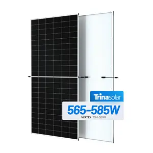 Trina 01panel PV Bifacial efisiensi tinggi 575W 580W modul surya PV rangka aluminium Ningbo