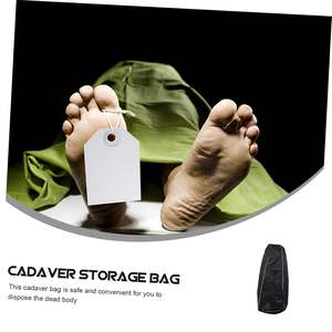 Çin cenaze malzemeleri taşınabilir siyah yüksek bariyer bez malzeme vücut çanta için ölü taşıma - Product Image 6