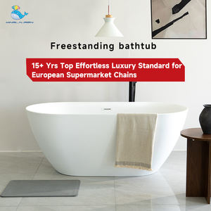 Kinglauren <span class=keywords><strong>Baignoire</strong></span> en acrylique carrée <span class=keywords><strong>rectangulaire</strong></span> blanche avec drain 170cm Style européen Achat en gros standard pour salle de bain - Product Image 2