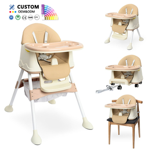 Chaise haute multifonctionnelle 3-en-1 pour bébé et siège rehausseur portable pour nourrisson, chaise de repas pour tout-petit, prix d'usine - Product Image 1