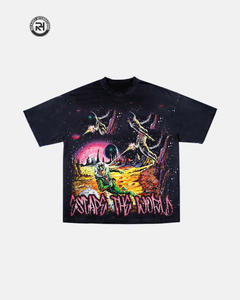 Top de diseño personalizado con estampado de logotipo Streetwear moda Casual hombres Camiseta 100% algodón serigrafiado de alta calidad - Product Image 3