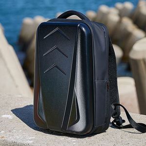 Sac à dos unisexe imperméable et respirant en polyester durable avec chargement USB et coque rigide pour ordinateur portable, idéal pour les voyages transfrontaliers - Product Image 1