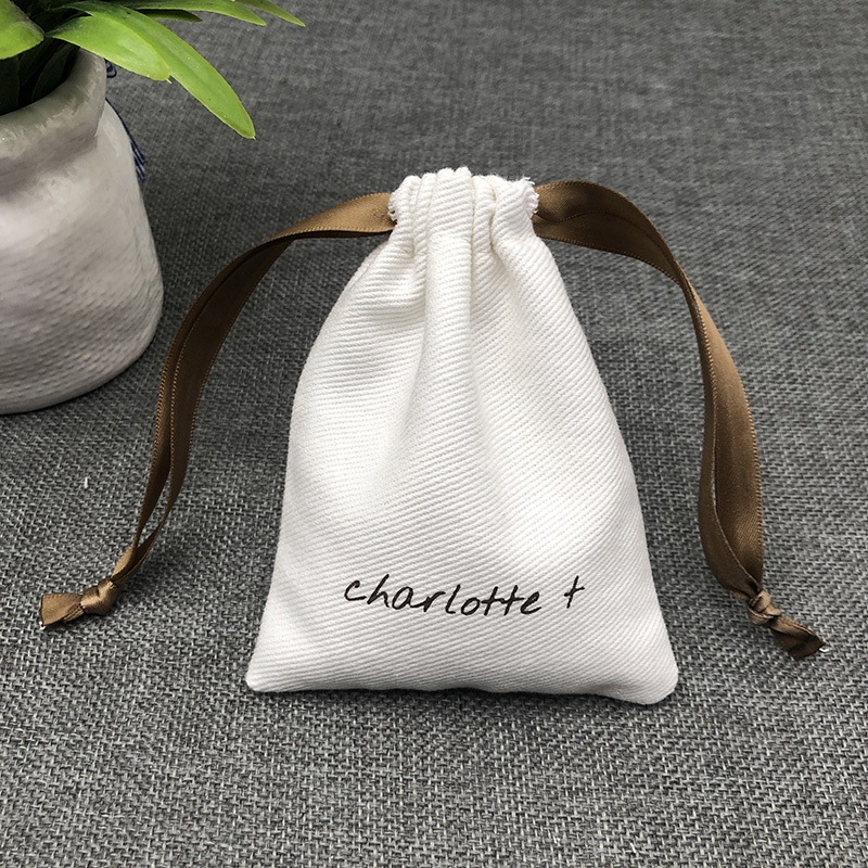 Бесплатный образец, Экологически чистая натуральная хлопчатобумажная муслиновая ткань, маленькая сумка на шнурке с индивидуальным логотипом