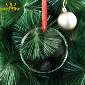 Liontin Kaca Bundar Bening Kosong yang Dapat Diukir, Ornamen Natal Kaca, Hadiah Natal Kristal, Ornamen untuk Hadiah Festival - Product Image 4