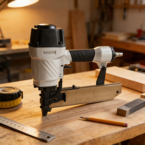 WISDOM <span class=keywords><strong>Agrafeuse</strong></span> pneumatique robuste 16GA N851-E3, Cloueur pneumatique portable, Outil de menuiserie, <span class=keywords><strong>Agrafeuse</strong></span> pour armoires - Product Image 1