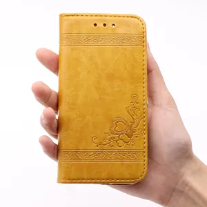 9 Color PU Wallet Mobile Phone Case With Card Slot
