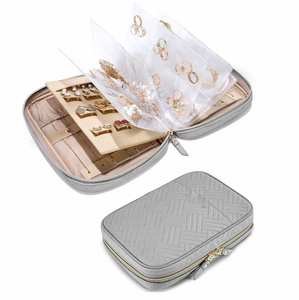 Estuche Organizador de Joyas de Viaje, Libro de Almacenamiento de Joyas, Carpeta para Anillos, Bolsas para Joyas, Estuche Transparente con Cremallera para Collares - Product Image 4