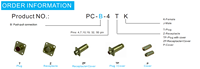 Connecteurs électriques circulaires de petite taille de la série PC-B russe, fiches femelles droites à 4 broches PCB4TK russes, à souder
