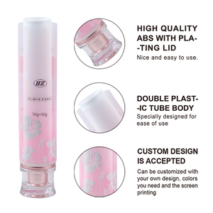 Tube en plastique personnalisé avec bouchon à vis, paroi épaisse, crème exfoliante pour éliminer les peaux mortes, logo personnalisé - Product Image 1