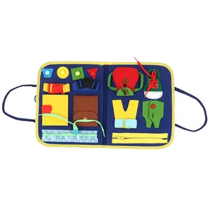 Kinder Montessori Spielzeug Baby beschäftigt Board Training Essential Educational Sensory Board mit Buchstaben und Zahlen