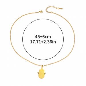 Collier Pendentif Personnalisé <span class=keywords><strong>en</strong></span> Acier Inoxydable avec Calligraphie Arabe Islamique, Bijou de Mode <span class=keywords><strong>en</strong></span> Gros pour l'Aïd, pour Femmes et Hommes - Product Image 2