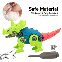 Osterei-Spielzeug Dinosaurier-Eier Kinder DIY Puzzle Zerlegbares Zusammenbau-Spielzeug Überraschungs-Ei Blindbox Plastik Tier-Thema