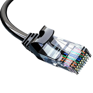 Black Cat6 UTP Round PVC Copper 24AWG 26AWG 28AWG 305m Indoor High Speed Network Ethernet <b>Cable</b> Factory Supply 0.5-100m - Product Image 4