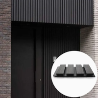 Panneau composite bois-plastique co-extrudé WPC, panneau mural de façade, panneaux de revêtement extérieur gaufrés, revêtement co-extrudé pour la décoration murale