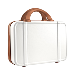 Estuche de tren de carcasa dura de viaje portátil para <span class=keywords><strong>mujer</strong></span> de 14 pulgadas, <span class=keywords><strong>Neceser</strong></span> de maquillaje ABS, Mini organizador de cosméticos, maleta con bandas elásticas - Product Image 1