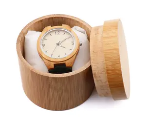 Оптовая продажа, деревянная коробка с гравировкой, подарочная упаковка, бамбуковые часы