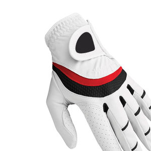 El último diseño Fabricante Guantes de golf Logotipo personalizado Durable Transpirable Mejor calidad Material de cuero Hecho Guantes de golf - Product Image 2