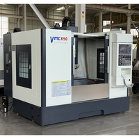 Centre d'usinage vertical Taihe de haute qualité, VMC650, machine de fraisage CNC à cinq axes, commande unique BT40 Mitsubishi GSK