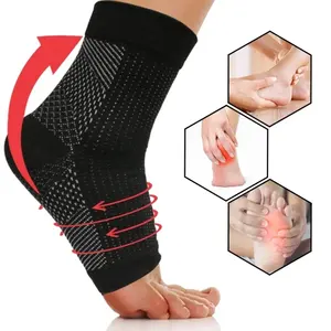 Kaus kaki lengan kompresi pergelangan kaki, olahraga Plantar Fasciitis untuk Achilles Tendonitis, nyeri sendi, mengurangi pembengkakan, tumit Spur nyeri