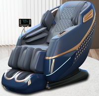 C114 Fauteuil de massage multifonctionnel 4D Zero Gravity à chaleur électrique intégrale Contrôle vocal AI SL Track portable et pliable