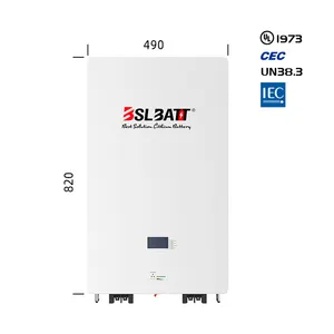 BSLBATT Wall Mounted Energy Storage Solar Lifepo4 Power 48v 200ah Lithium Ion Battery