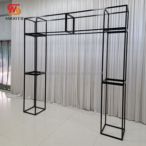 SMOOTH Customize Design Wedding Events Party Decoration Arch Black Flower <b>Stand</b> Stage <b>Backdrop</b> - Product Image 2